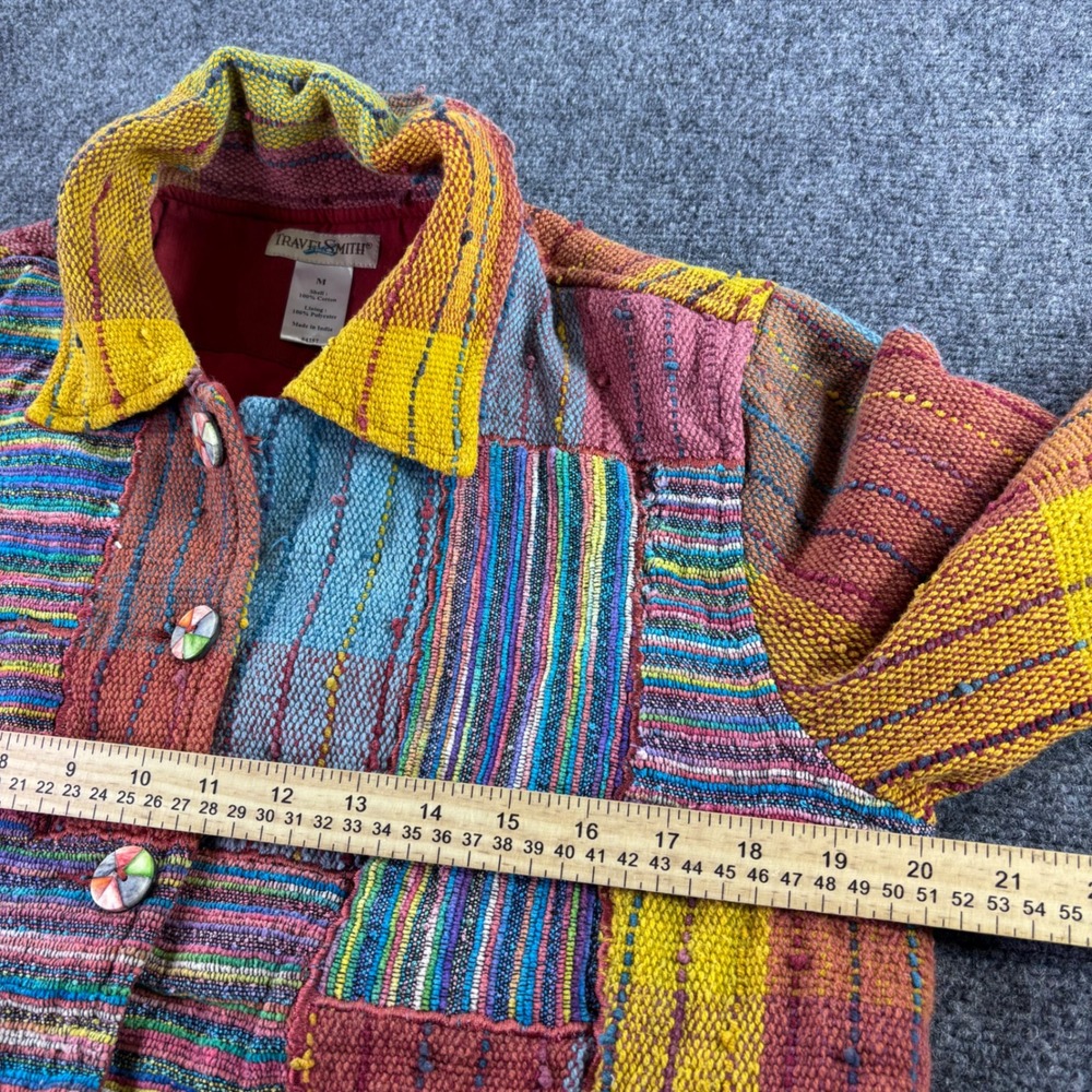 Travelsmith Patchwork Jacket Womens M Multi Color… - image 3